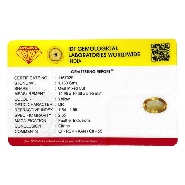 Citrine - 5.65 Carat - Pramogh