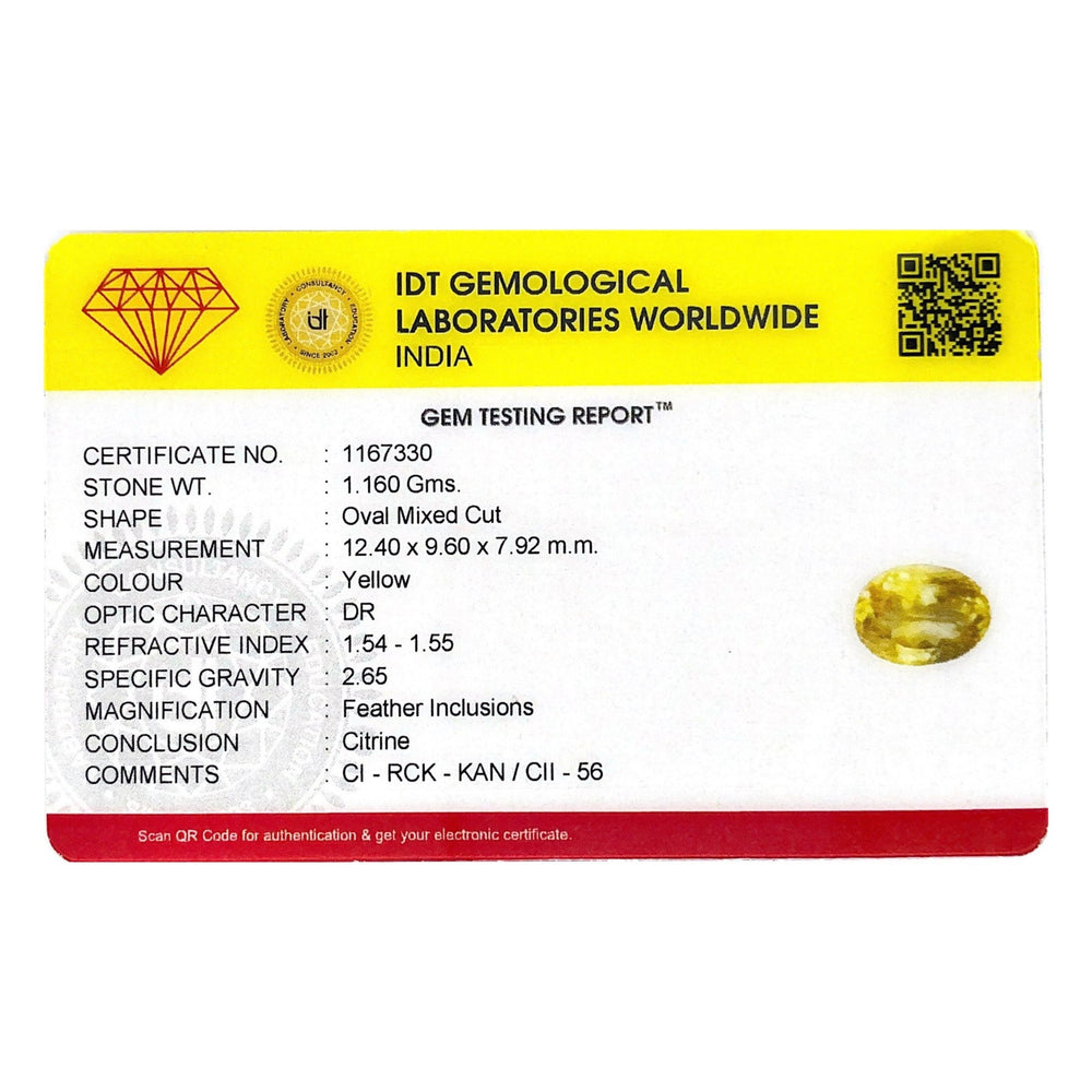 Citrine - 5.8 Carat - Pramogh