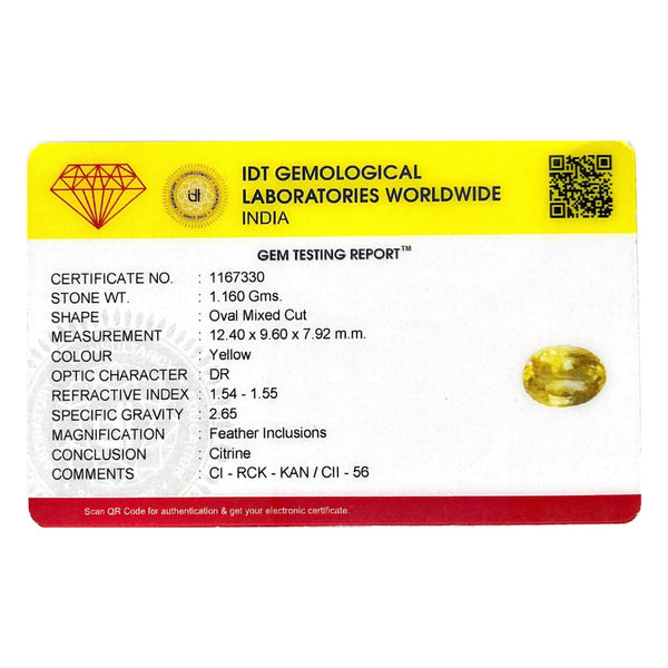 Citrine - 5.8 Carat - Pramogh