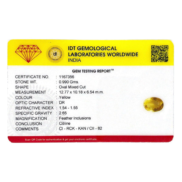 Citrine - 4.95 Carat - Pramogh