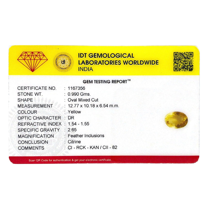 Citrine - 4.95 Carat - Pramogh