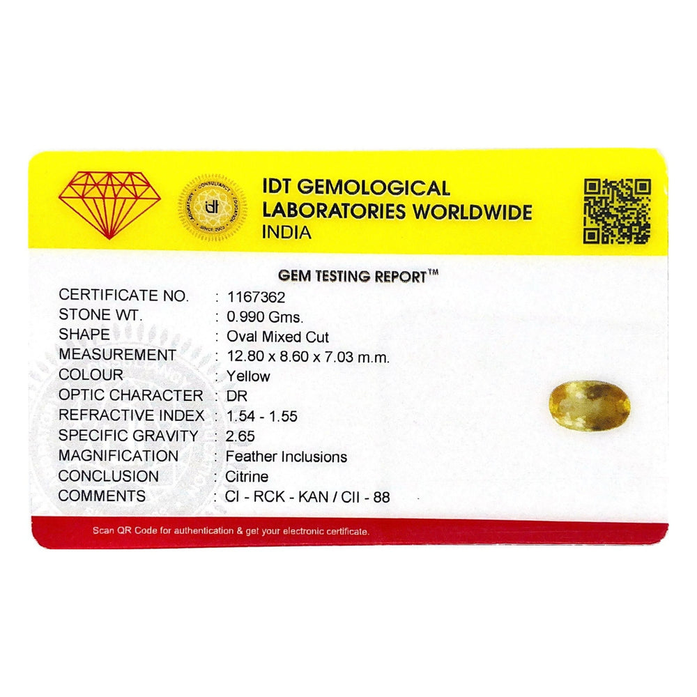 Citrine - 4.95 Carat - Pramogh