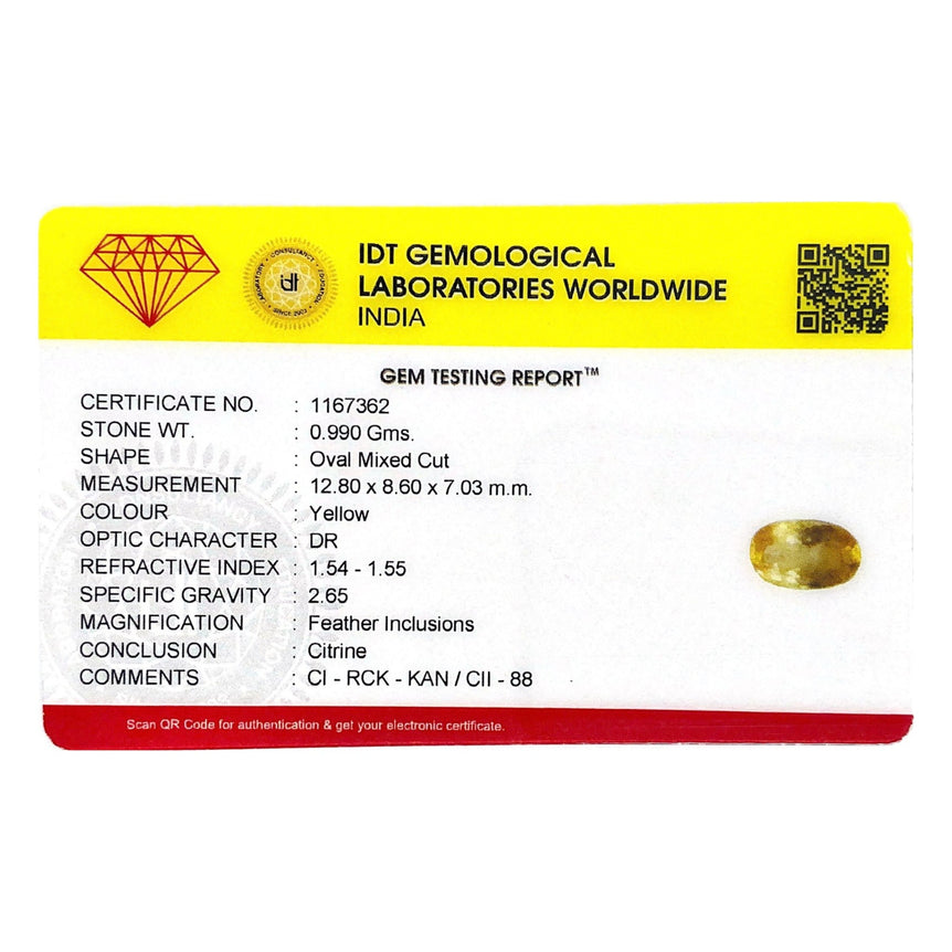 Citrine - 4.95 Carat - Pramogh