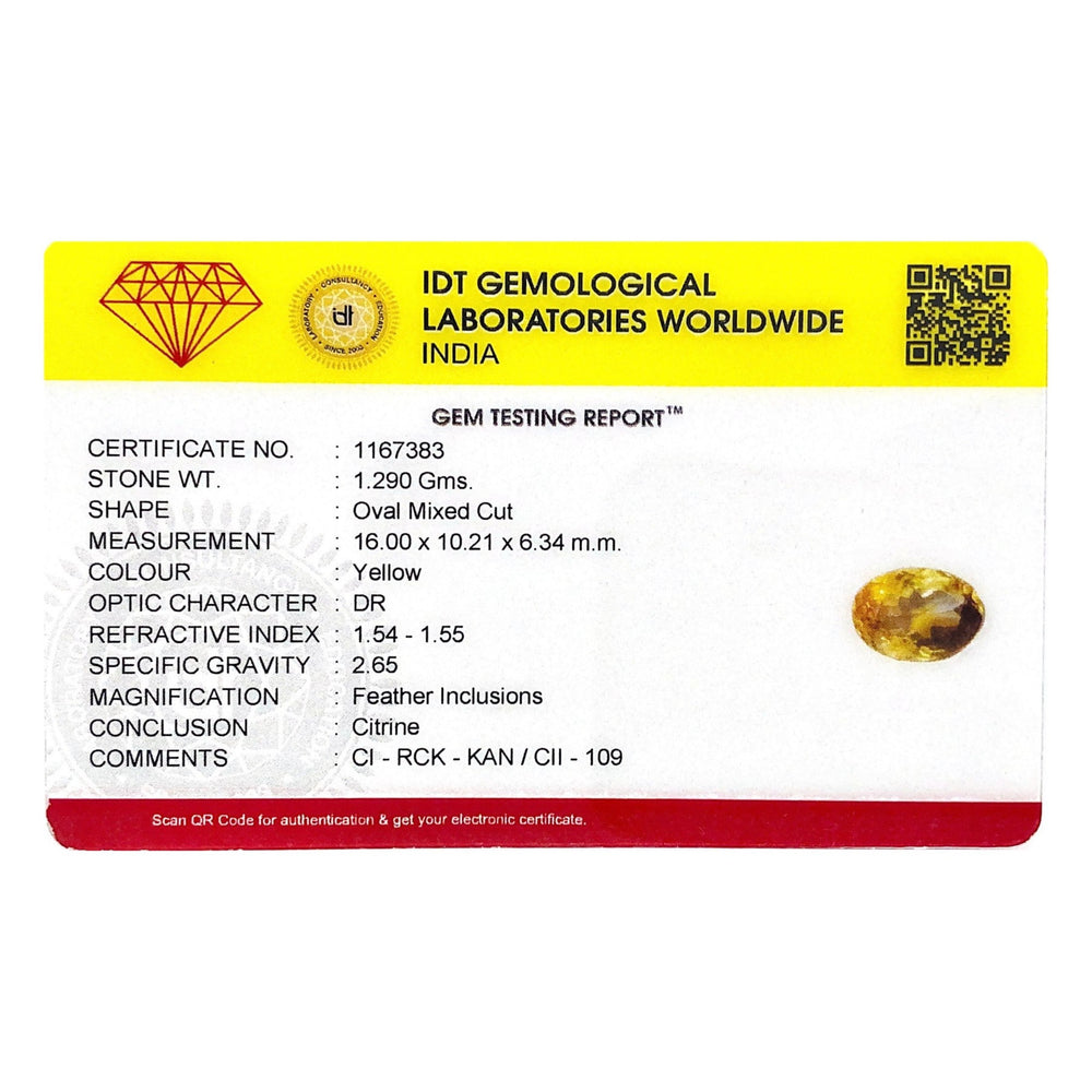 Citrine - 6.45 Carat - Pramogh