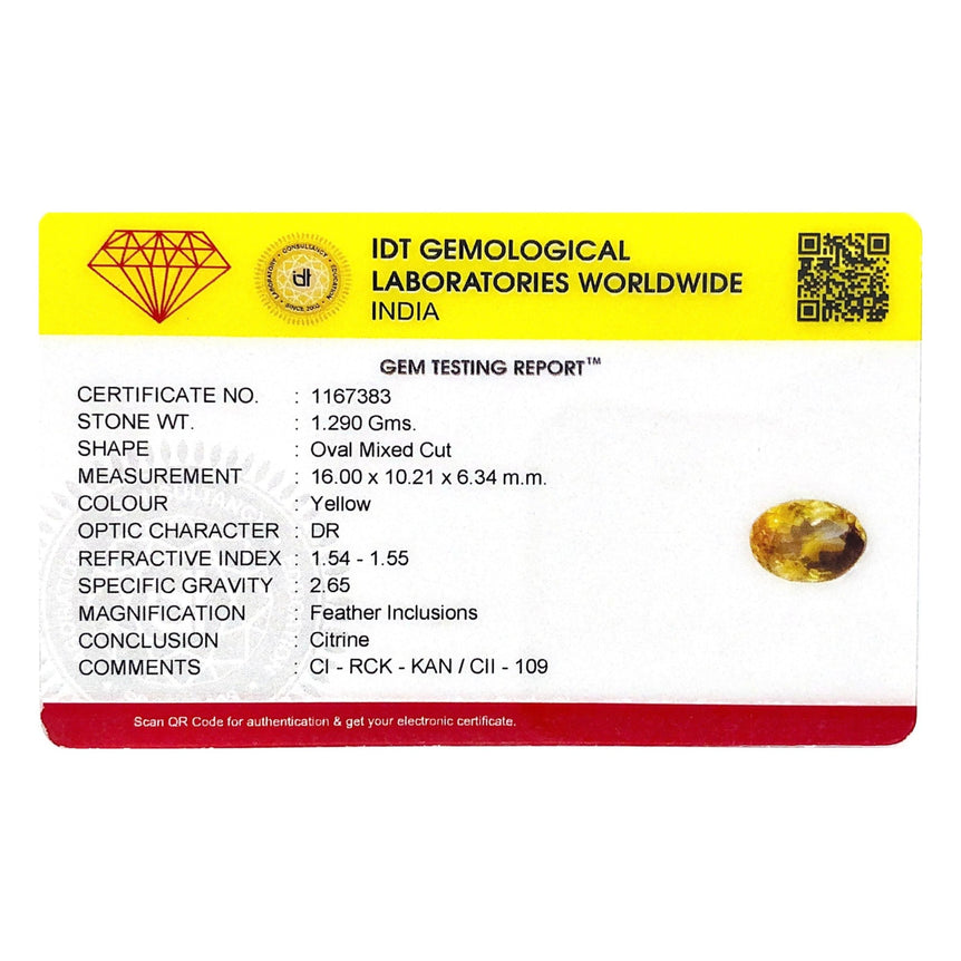 Citrine - 6.45 Carat - Pramogh