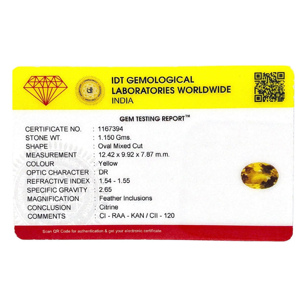 Citrine - 5.75 Carat - Pramogh
