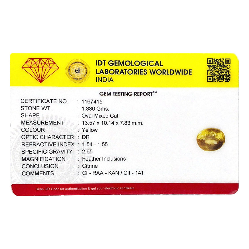 Citrine - 6.65 Carat - Pramogh