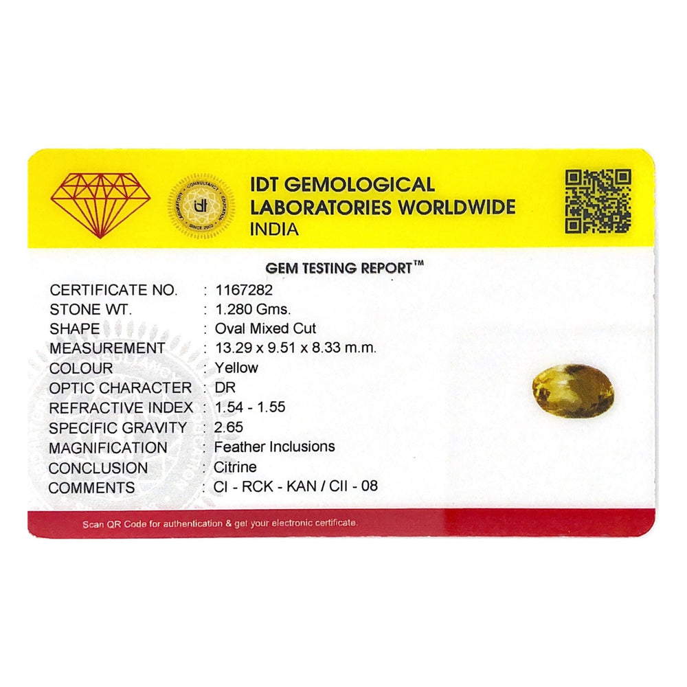 Citrine - 6.4 Carat - Pramogh