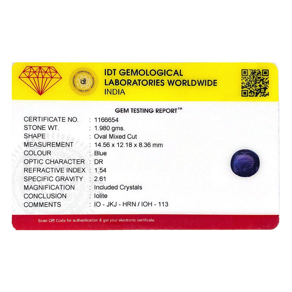 Iolite (Neeli) - 9.9 Carat - Pramogh