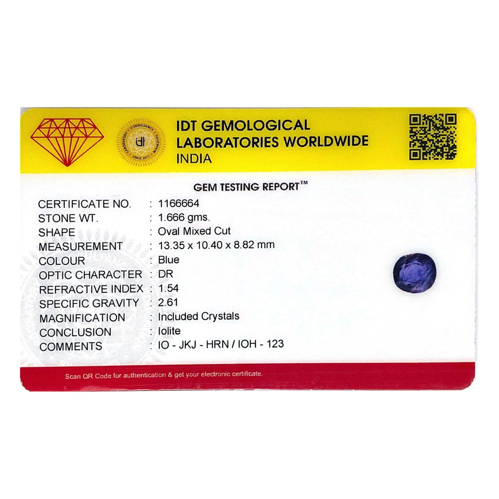 Iolite (Neeli) - 8.33 Carat - Pramogh