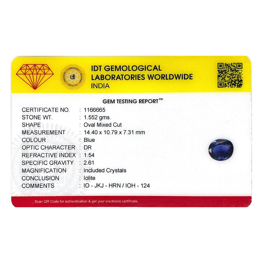Iolite (Neeli) - 7.76 Carat - Pramogh
