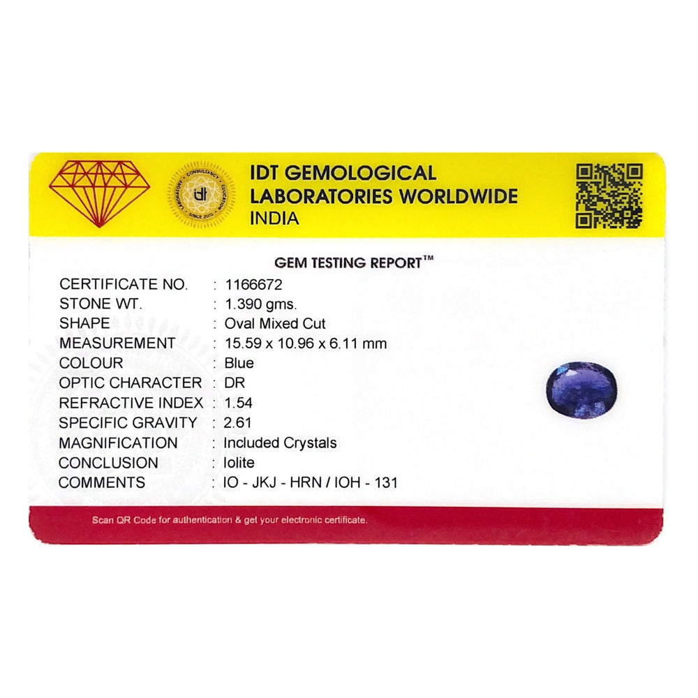 Iolite (Neeli) - 6.95 Carat - Pramogh