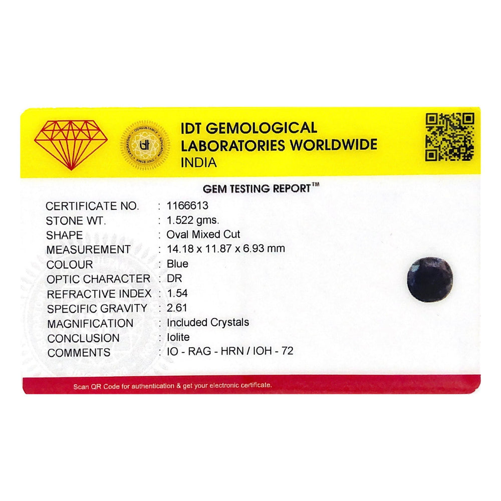 Iolite (Neeli) - 7.61 Carat - Pramogh