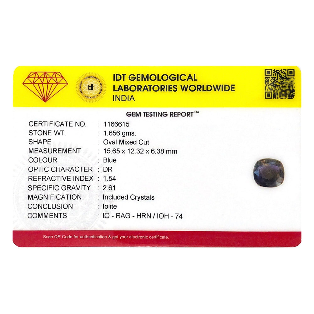 Iolite (Neeli) - 8.28 Carat - Pramogh