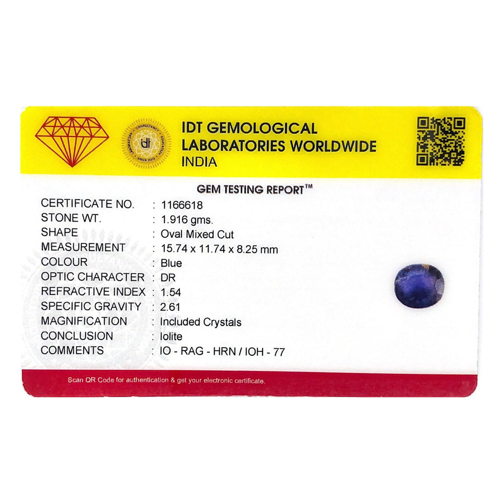 Iolite (Neeli) - 9.58 Carat - Pramogh