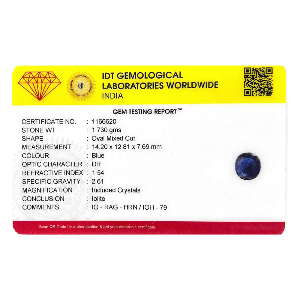 Iolite (Neeli) - 8.65 Carat - Pramogh