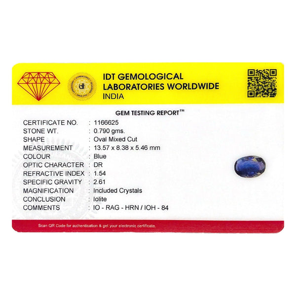 Iolite (Neeli)- 3.95 Carat - Pramogh