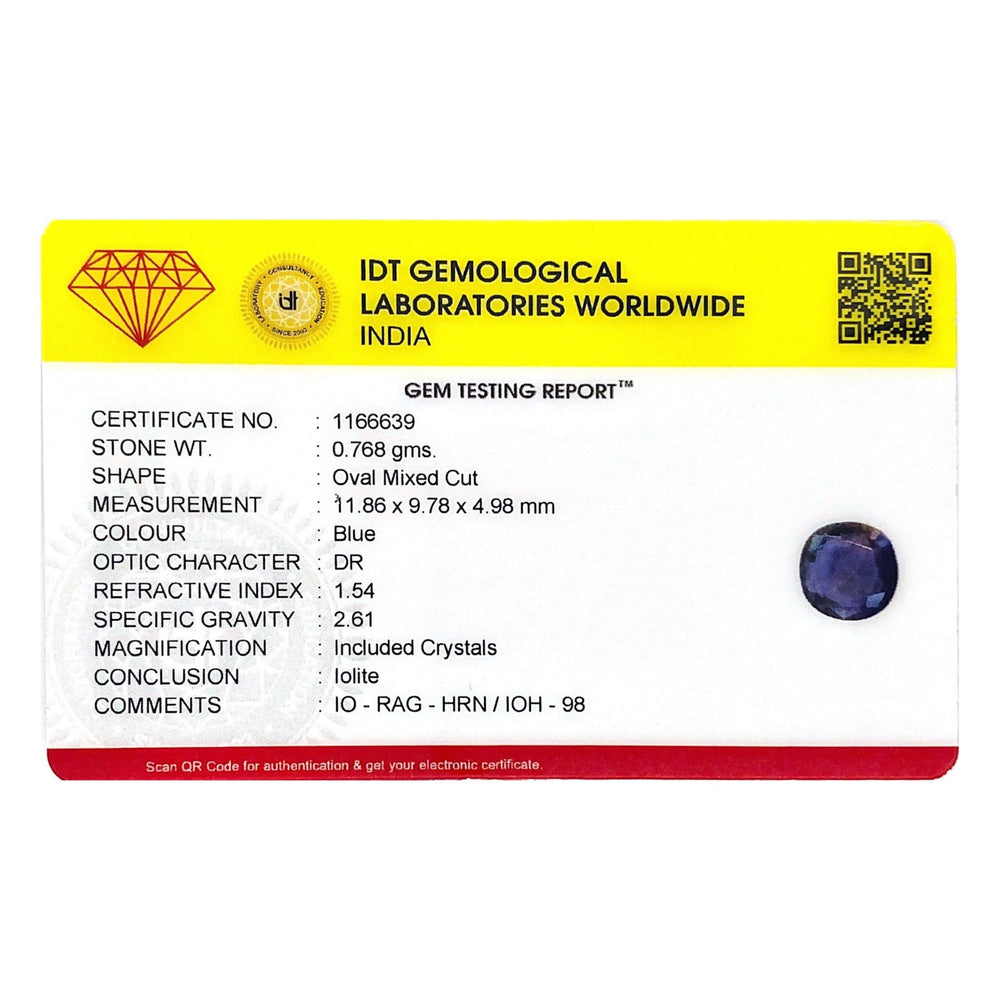 Iolite (Neeli) - 3.84 Carat - Pramogh