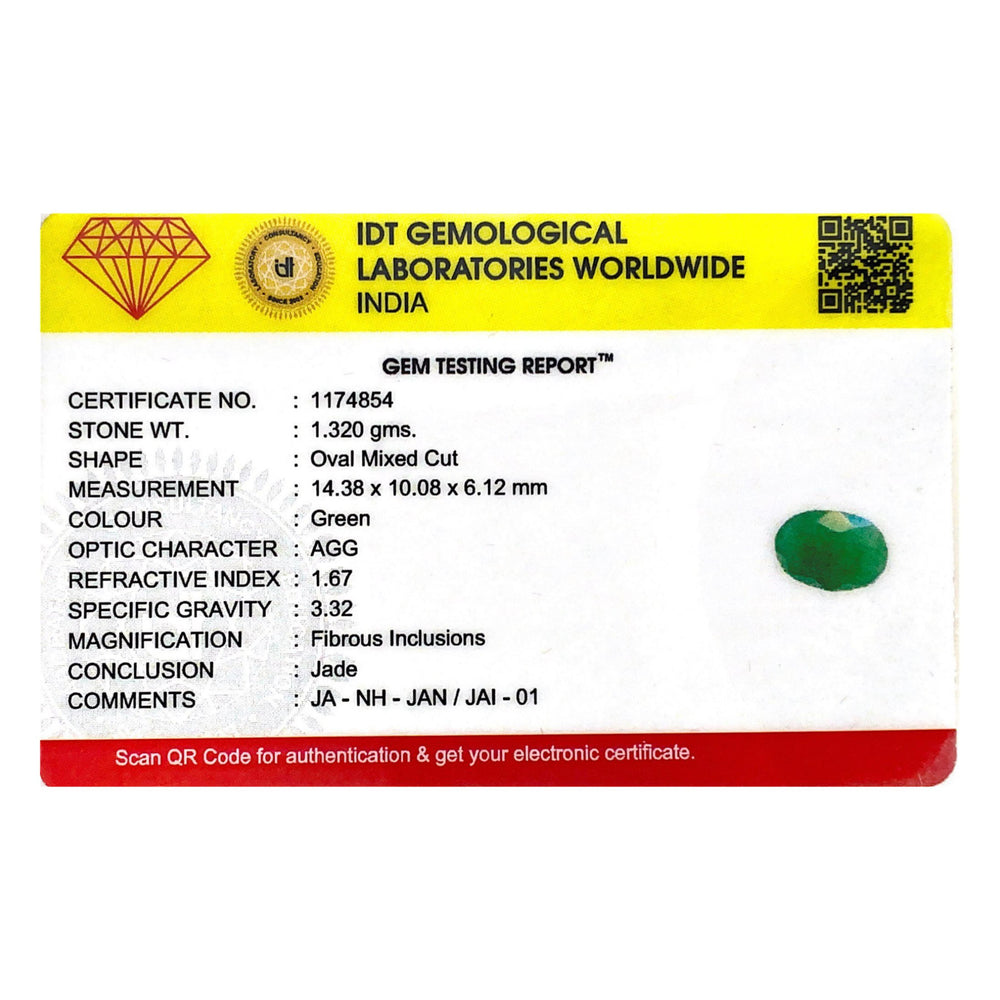 Jade (Nephrite) - 6.6 Carat - Pramogh