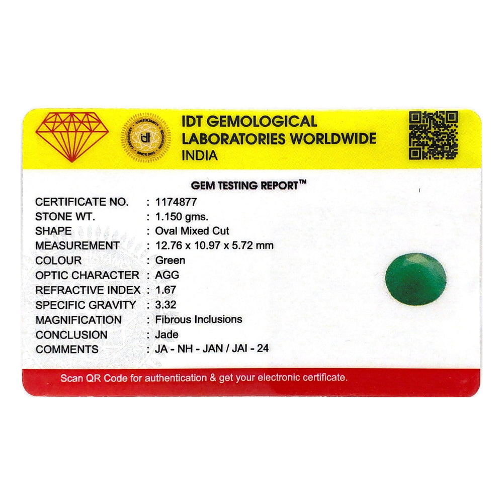 Jade (Nephrite) - 5.75 Carat - Pramogh