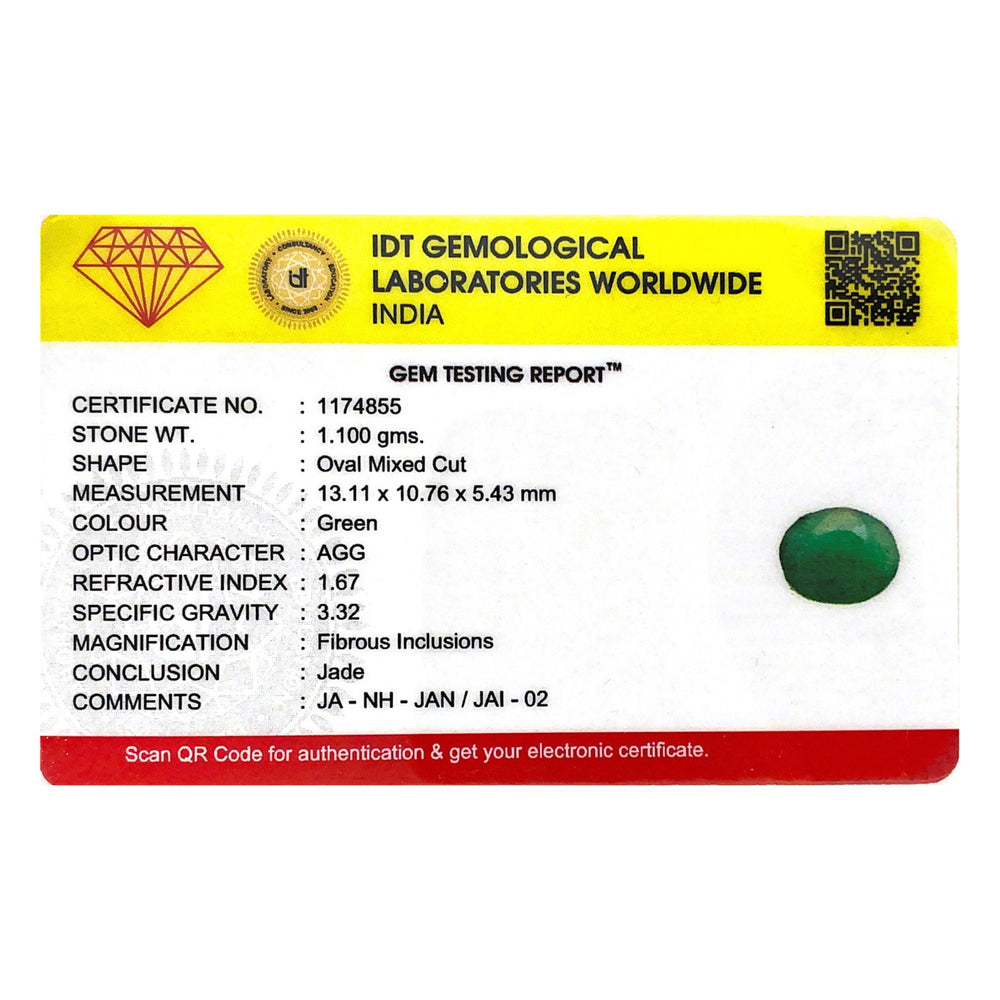 Jade (Nephrite) - 5.5 Carat - Pramogh