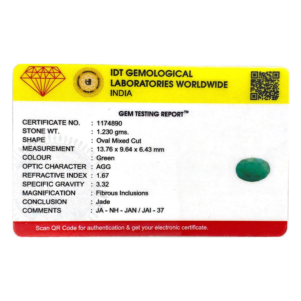 Jade (Nephrite) - 6.15 Carat - Pramogh