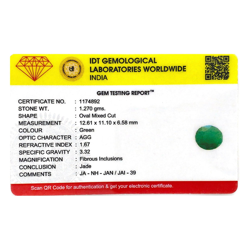 Jade (Nephrite) - 6.35 Carat - Pramogh