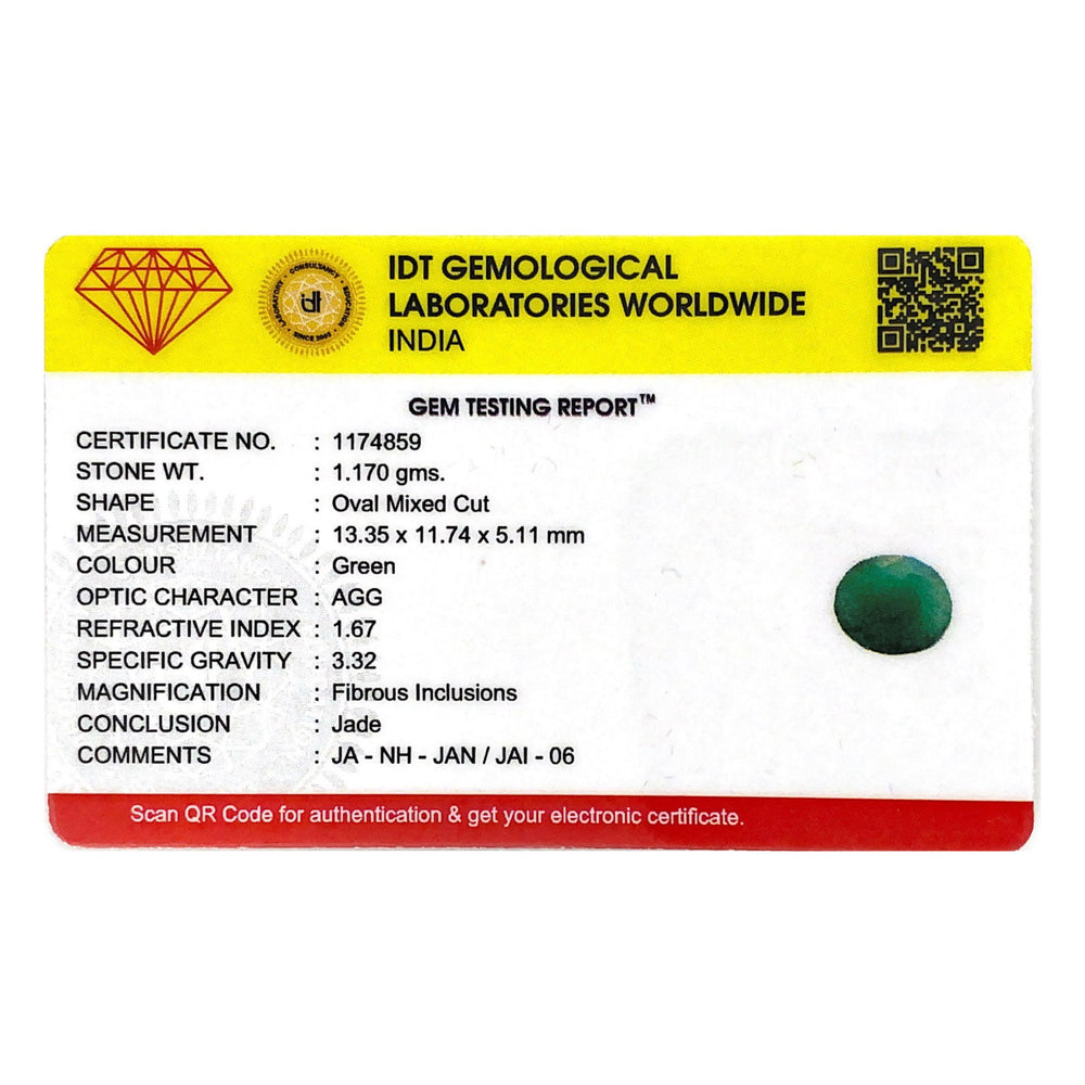 Jade (Nephrite) - 5.85 Carat - Pramogh