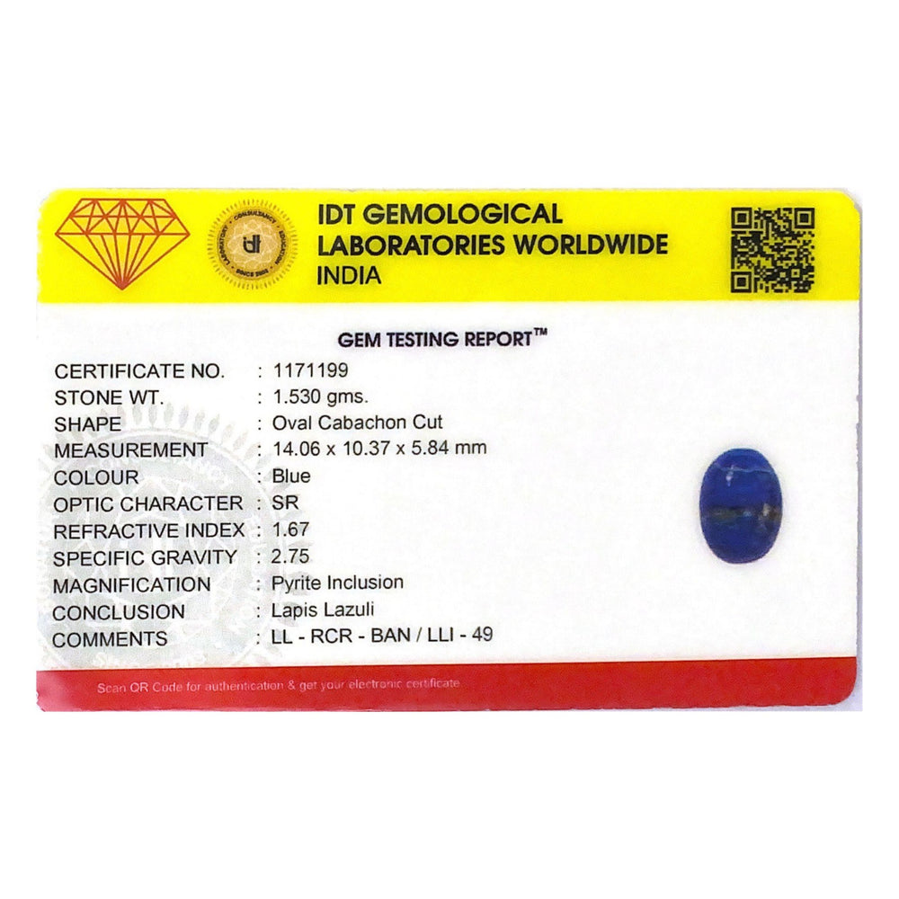 Lapis Lazuli - 7.65 Carat - Pramogh
