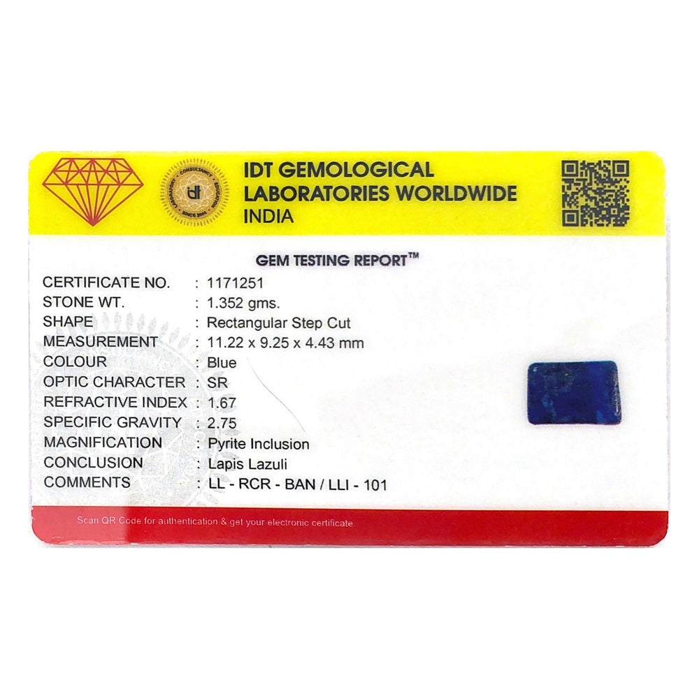 Lapis Lazuli - 6.76 Carat - Pramogh