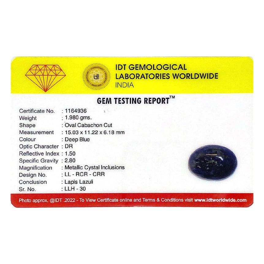 Lapis Lazuli - 9.9 Carat - Pramogh