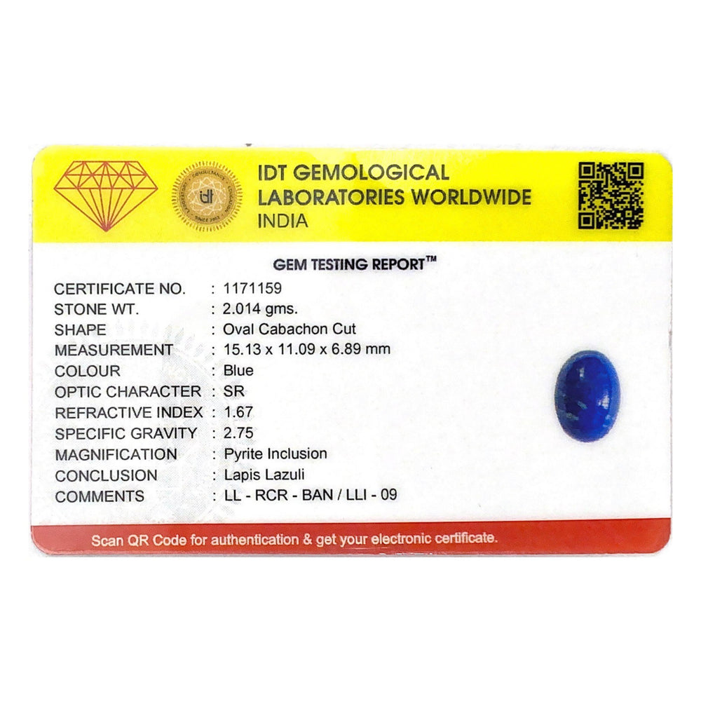 Lapis Lazuli - 10.07 Carat - Pramogh