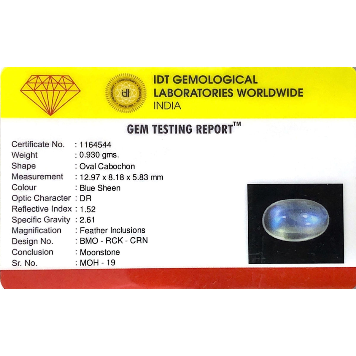 Blue Moonstone - 4.65 Carat - Pramogh