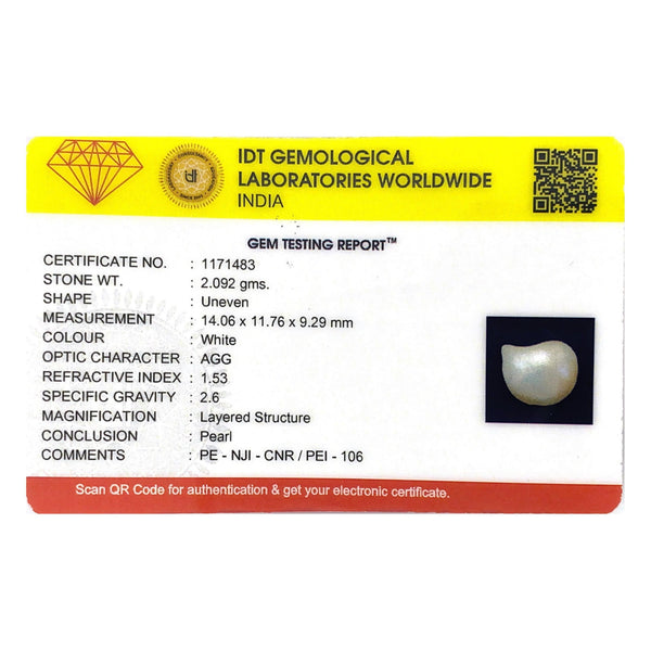 Keshi Pearl - 10.46 Carat - Pramogh