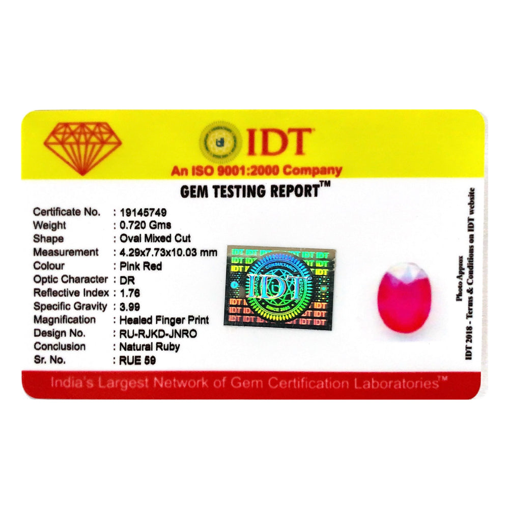 Ruby - 3.6 Carat - Pramogh
