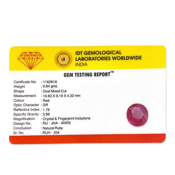 Ruby - 4.2 Carat - Pramogh