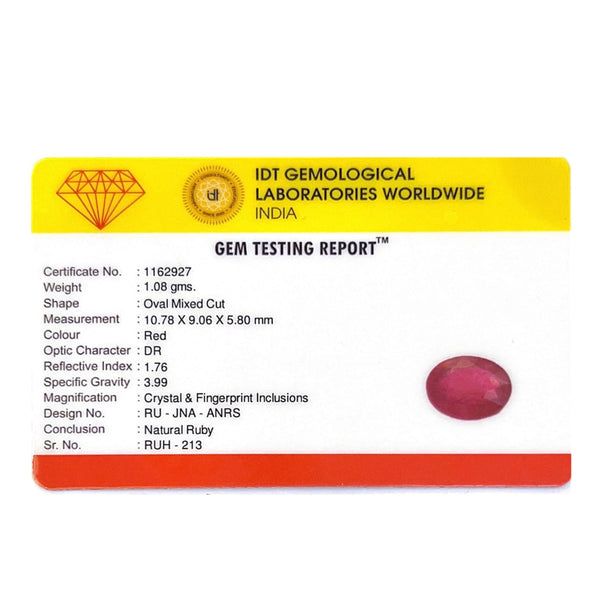 Ruby - 5.4 Carat - Pramogh