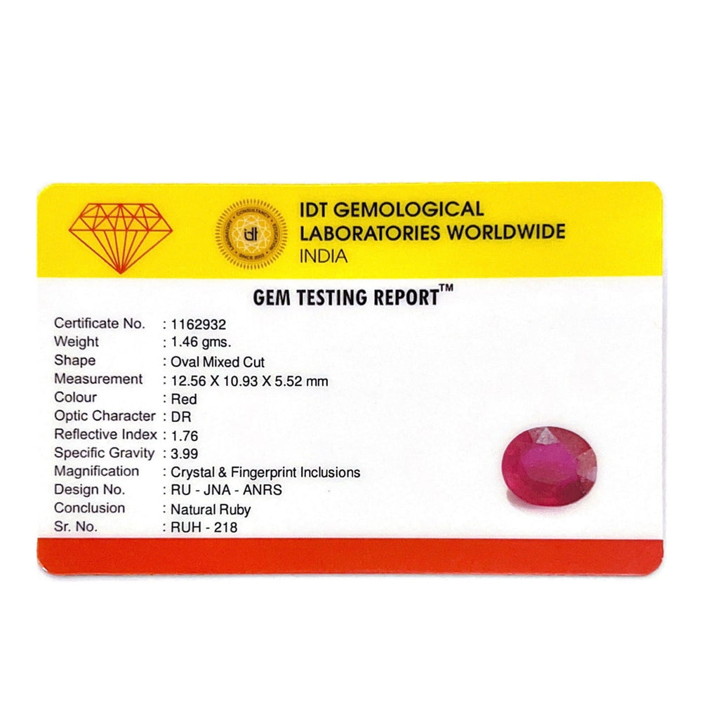 Ruby - 7.3 Carat - Pramogh