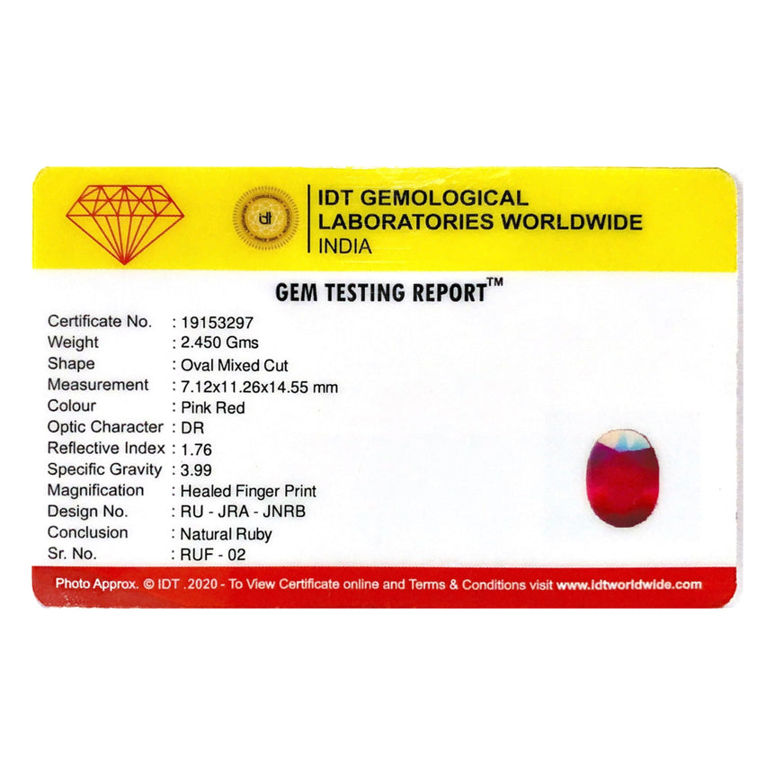 Ruby - 12.25 Carat - Pramogh