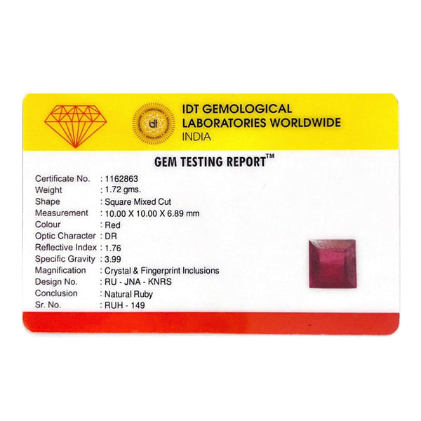 Ruby - 8.6 Carat - Pramogh