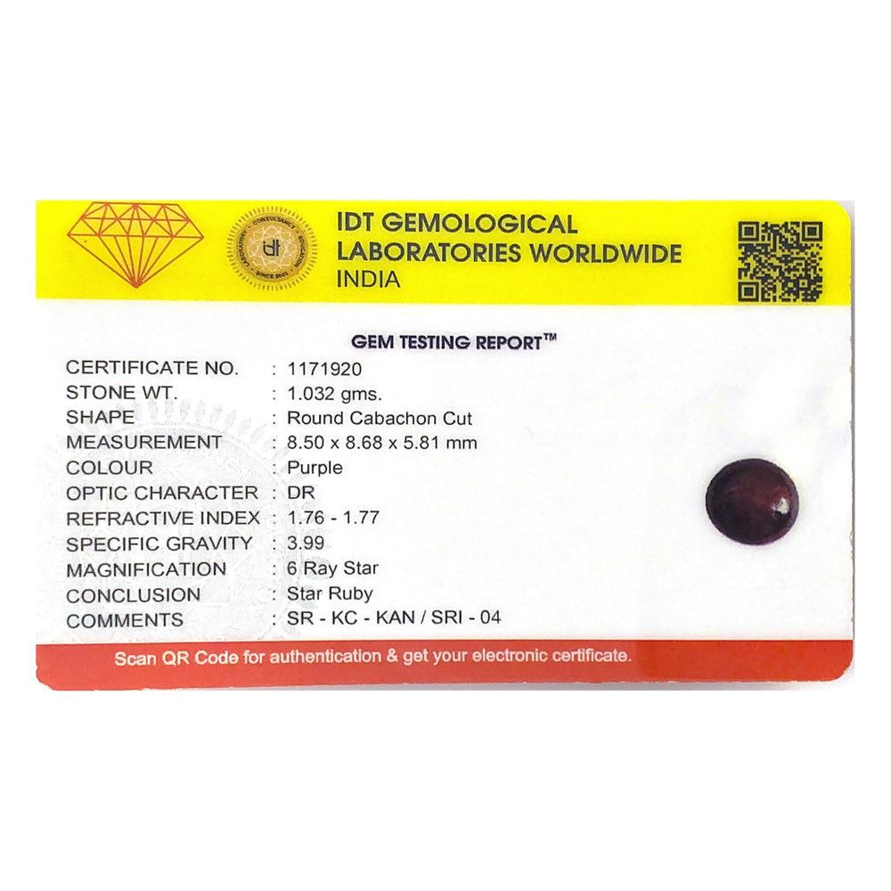 Star Ruby - 5.16 Carat - Pramogh