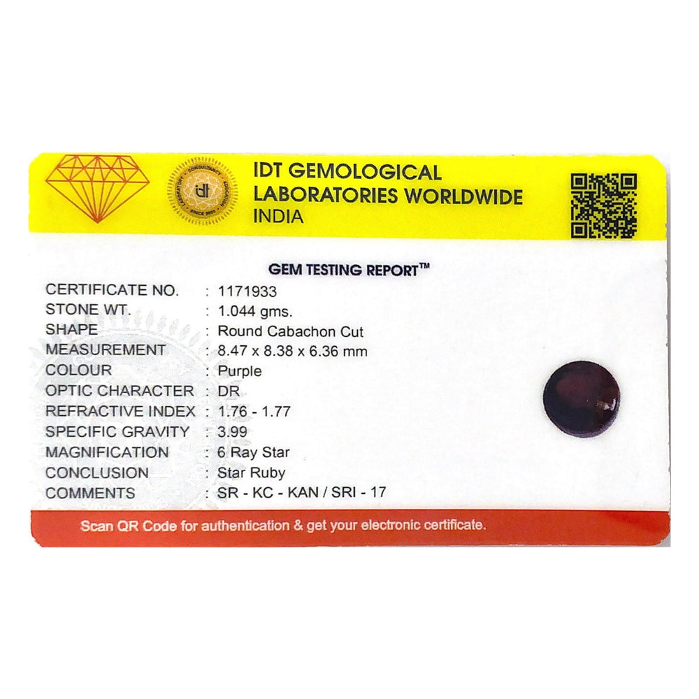 Star Ruby - 5.22 Carat - Pramogh