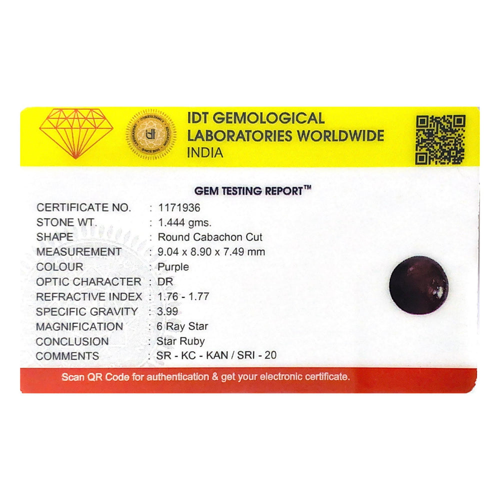 Star Ruby - 7.22 Carat - Pramogh
