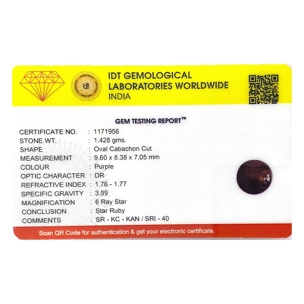 Star Ruby - 7.2 Carat - Pramogh