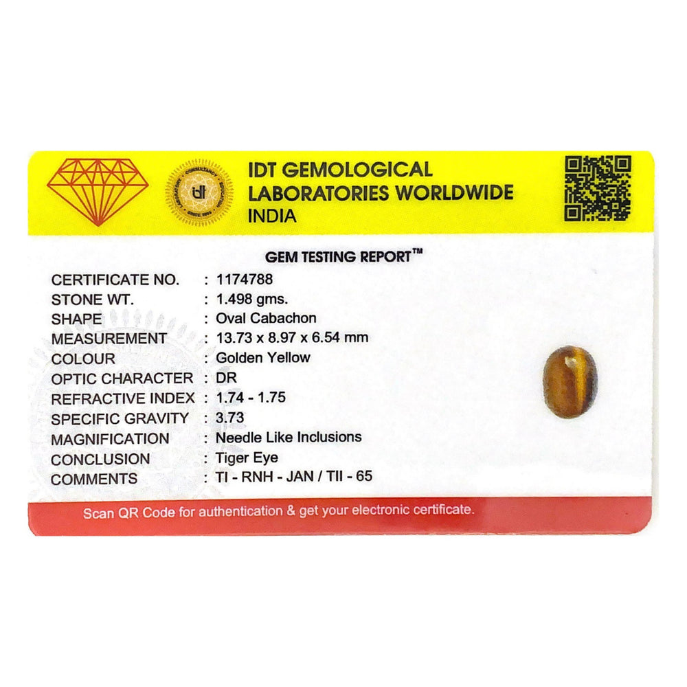 Tiger Eye - 7.49 Carat - Pramogh