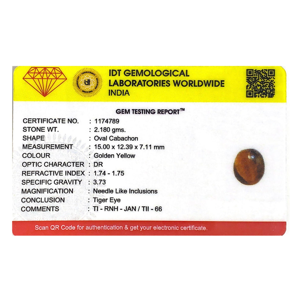 Tiger Eye - 10.9 Carat - Pramogh