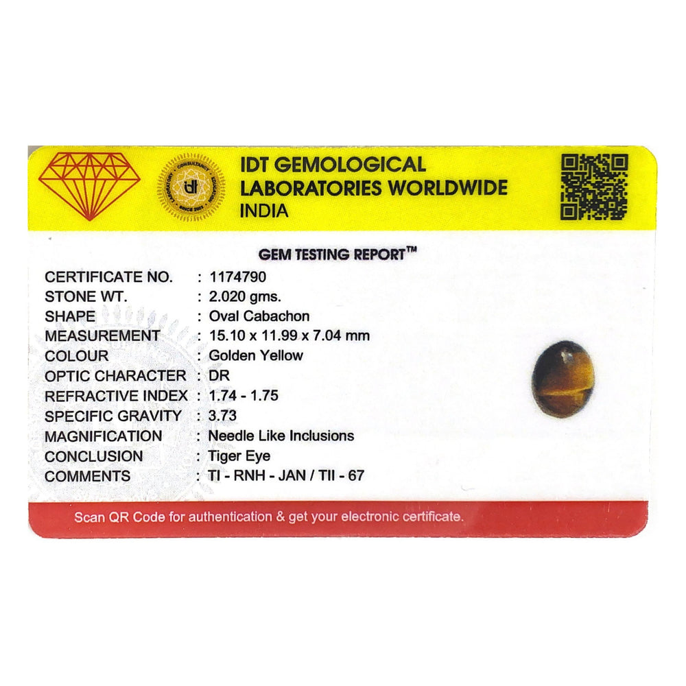 Tiger Eye - 10.1 Carat - Pramogh