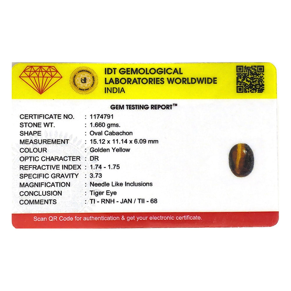 Tiger Eye - 8.3 Carat - Pramogh