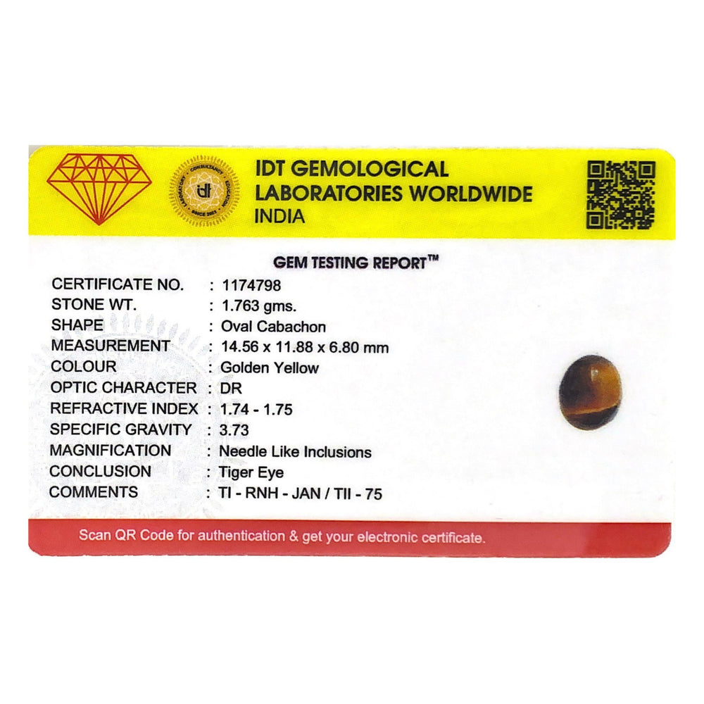 Tiger Eye - 8.82 Carat - Pramogh