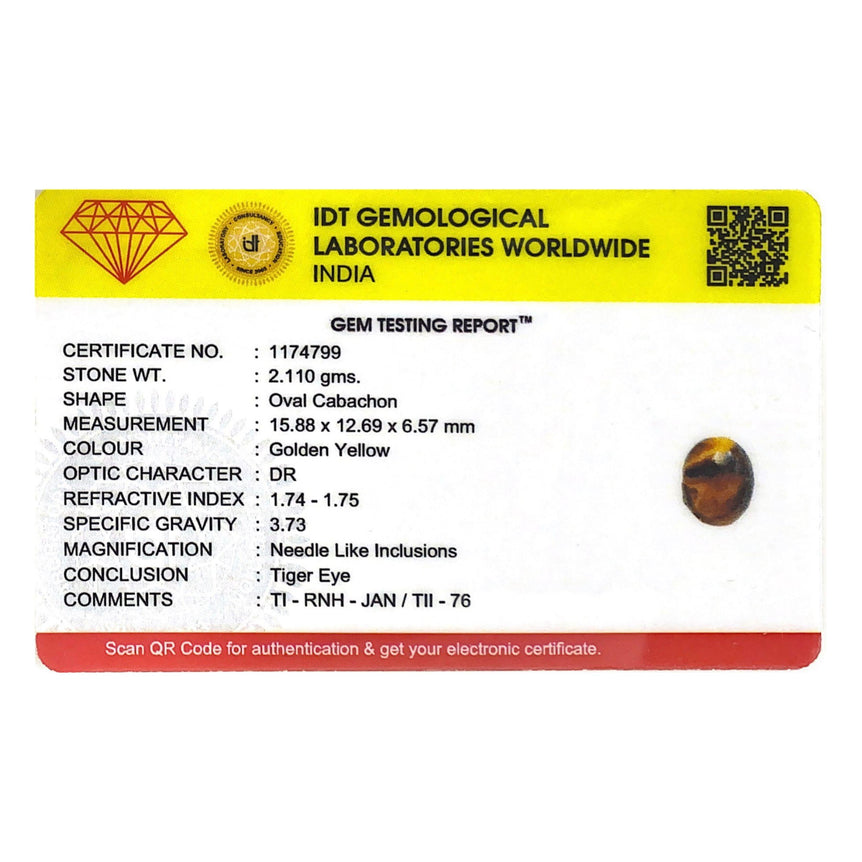 Tiger Eye - 10.55 Carat - Pramogh